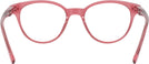 Round Transparent Red Millicent Bryce 182 Single Vision Full Frame View #4