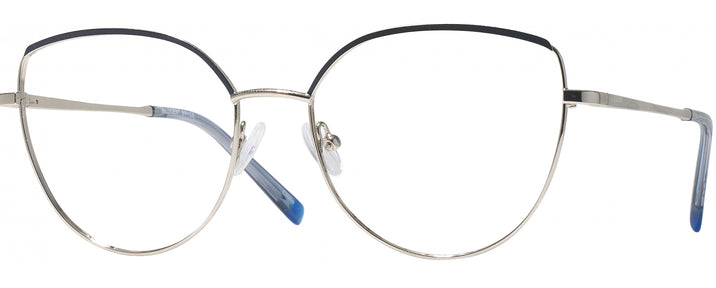 Cat Eye Silver/blue Millicent Bryce 183 Single Vision Full Frame View #1