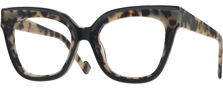 Square,Oversized Grey Tortoise Millicent Bryce 186 Single Vision Full Frame View #1