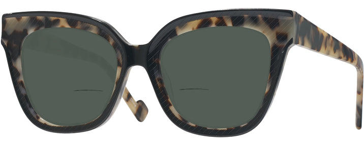 Square,Oversized Grey Tortoise Millicent Bryce 186 Bifocal Reading Sunglasses View #1