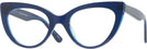 Cat Eye Blue Millicent Bryce 187 Progressive No-Lines View #1