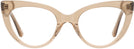 Cat Eye Transparent Brown Millicent Bryce 187 Progressive No-Lines View #2