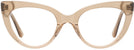 Cat Eye Transparent Brown Millicent Bryce 187 Progressive No-Lines View #2