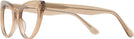 Cat Eye Transparent Brown Millicent Bryce 187 Progressive No-Lines View #3