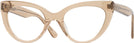 Cat Eye Transparent Brown Millicent Bryce 187 Progressive No-Lines View #1