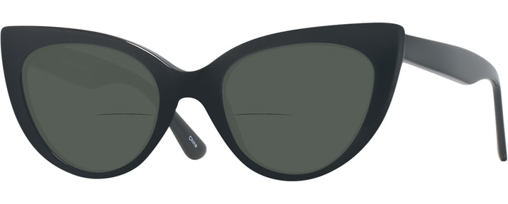 Cat Eye Black Millicent Bryce 187 Bifocal Reading Sunglasses View #1