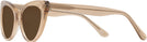 Cat Eye Transparent Brown Millicent Bryce 187 Bifocal Reading Sunglasses View #3