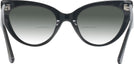 Cat Eye Black Millicent Bryce 187 w/ Gradient Bifocal Reading Sunglasses View #4