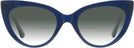 Cat Eye Blue Millicent Bryce 187 w/ Gradient Bifocal Reading Sunglasses View #2