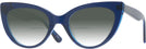 Cat Eye Blue Millicent Bryce 187 w/ Gradient Bifocal Reading Sunglasses View #1