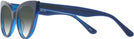 Cat Eye Blue Millicent Bryce 187 w/ Gradient Progressive Reading Sunglasses View #3
