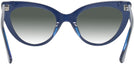 Cat Eye Blue Millicent Bryce 187 w/ Gradient Progressive Reading Sunglasses View #4
