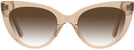 Cat Eye Transparent Brown Millicent Bryce 187 w/ Gradient Progressive Reading Sunglasses View #2