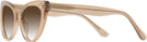Cat Eye Transparent Brown Millicent Bryce 187 w/ Gradient Progressive Reading Sunglasses View #3