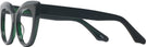 Cat Eye,Oversized Dark Green Millicent Bryce 188 Progressive No-Lines View #3