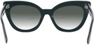 Cat Eye,Oversized Dark Green Millicent Bryce 188 w/ Gradient Bifocal Reading Sunglasses View #4