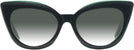 Cat Eye,Oversized Dark Green Millicent Bryce 188 w/ Gradient Progressive Reading Sunglasses View #2