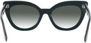 Cat Eye,Oversized Dark Green Millicent Bryce 188 w/ Gradient Progressive Reading Sunglasses View #4