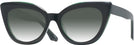 Cat Eye,Oversized Dark Green Millicent Bryce 188 w/ Gradient Progressive Reading Sunglasses View #1