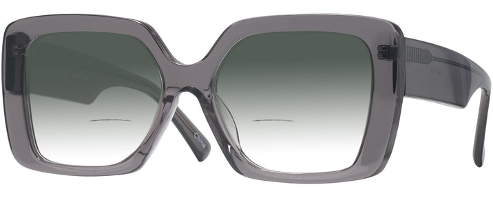 Square,Oversized Transparent Grey Millicent Bryce 192 w/ Gradient Bifocal Reading Sunglasses View #1