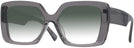 Square,Oversized Transparent Grey Millicent Bryce 192 w/ Gradient Progressive Reading Sunglasses View #1
