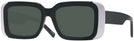 Oversized,Rectangle Black/white  Millicent Bryce 193 Progressive Reading Sunglasses View #1
