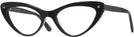 Cat Eye Black Millicent Bryce 197 w/ Clip Computer Style Progressive View #1