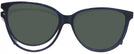 Round Shimmer Dark Blue/tortoise Millicent Bryce 198 w/ Clip Single Vision Full Frame View #2