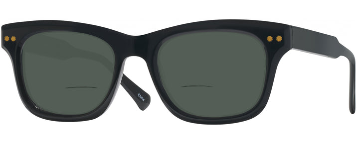 Square Black Millicent Bryce 199 w/ Clip Bifocal Reading Sunglasses View #1