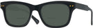 Square Black Millicent Bryce 199 w/ Clip Bifocal Reading Sunglasses View #1