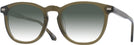 Round Green Beethoven Gradient Progressive Reading Sunglasses View #1