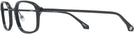 Rectangle Shiny Black Descartes Progressive No-Lines View #3