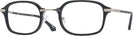 Rectangle Matte Black Descartes Progressive No-Lines View #1