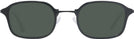 Rectangle Shiny Black Descartes Progressive Reading Sunglasses View #2