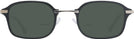 Rectangle Matte Black Descartes Bifocal Reading Sunglasses View #2