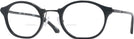 Oval Shiny Black Euler Bifocal View #1