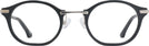 Oval Matte Black Euler Single Vision Full Frame View #2