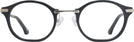 Oval Matte Black Euler Progressive No-Lines View #2