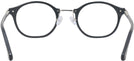Oval Matte Black Euler Non-Rx Blue Light Filter View #4