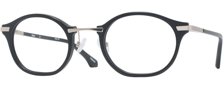 Oval Matte Black Euler Computer Style Progressive View #1