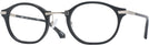 Oval Matte Black Euler Non-Rx Blue Light Filter View #1
