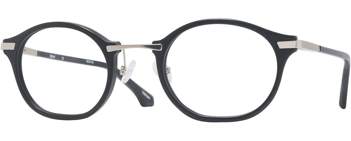 Oval Matte Black Euler Progressive No-Lines View #1