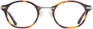 Oval Matte Tortoise Euler Non-Rx Blue Light Filter View #2