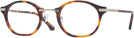 Oval Matte Tortoise Euler Non-Rx Blue Light Filter View #1
