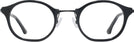 Oval Shiny Black Euler Progressive No-Lines w/ FREE NON-GLARE View #2
