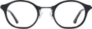 Oval Shiny Black Euler Progressive No-Lines View #2