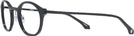 Oval Shiny Black Euler Non-Rx Blue Light Filter View #3