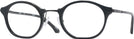 Oval Shiny Black Euler Progressive No-Lines w/ FREE NON-GLARE View #1