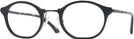 Oval Shiny Black Euler Non-Rx Blue Light Filter View #1