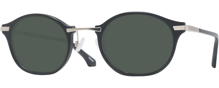 Oval Matte Black Euler Progressive Reading Sunglasses View #1
